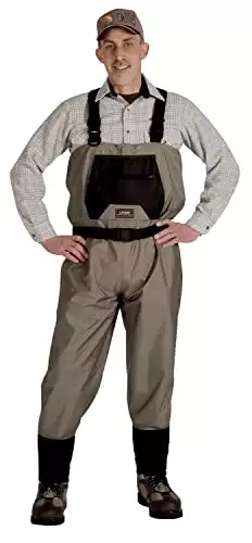 Taupe Stocking-foot Breathable Waders by Caddis Wading Systems